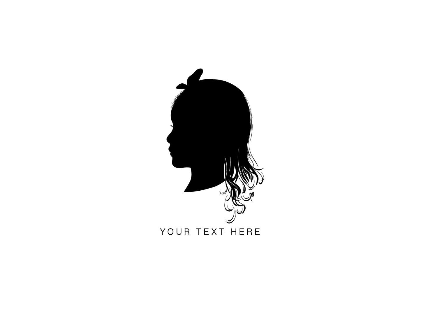 Custom Child Profile Silhouette Portrait