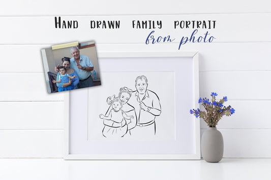 Custom Family Portrait From Photo