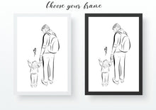 Load image into Gallery viewer, Custom Daddy And Child Portrait From Photo
